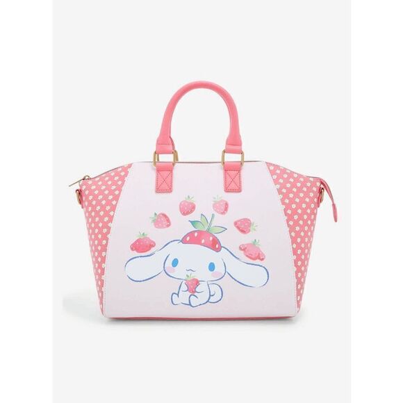 Loungefly Handbags - Loungefly Sanrio Hello Kitty & Friends Cinnamoroll Strawberries Satchel Bag
